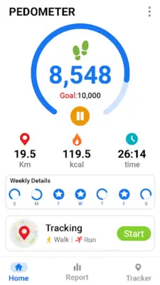 Pedometer - Step Tracker android App screenshot 3